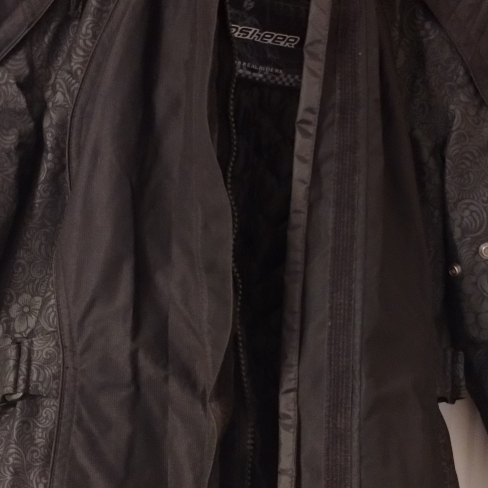 Elegant Black Field Sheer Bomber Jacket